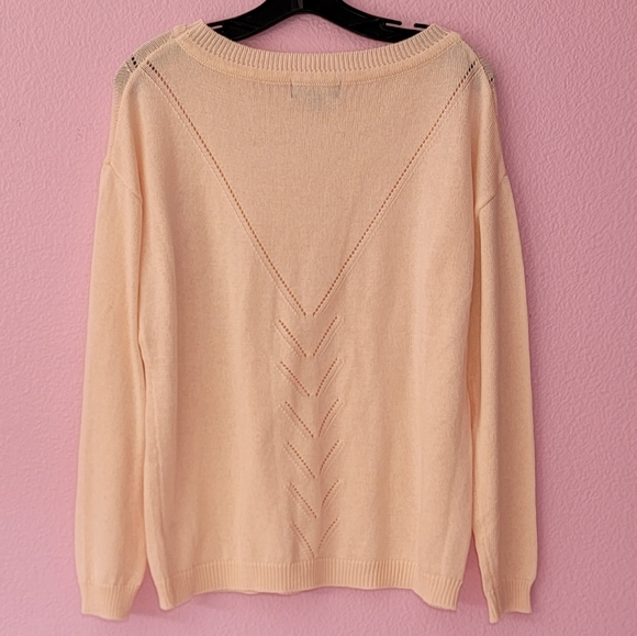 Lulus Knit Top Long Sleeve Sweater Shirt/ S. - Picture 2 of 10